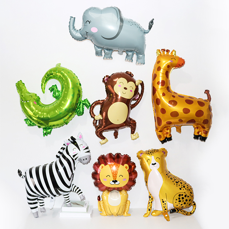 Baby Nursery Jungle Theme - Ensemble de ballons en aluminium pour