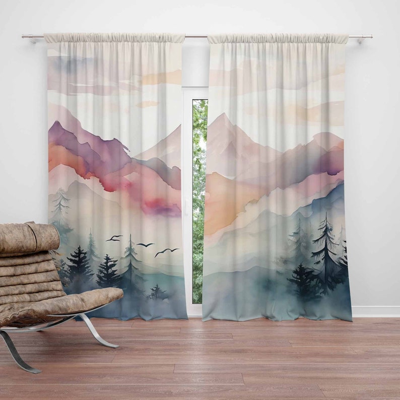Baby Nursery Blackout Curtains - Rideau de chambre d'enfant en forêt