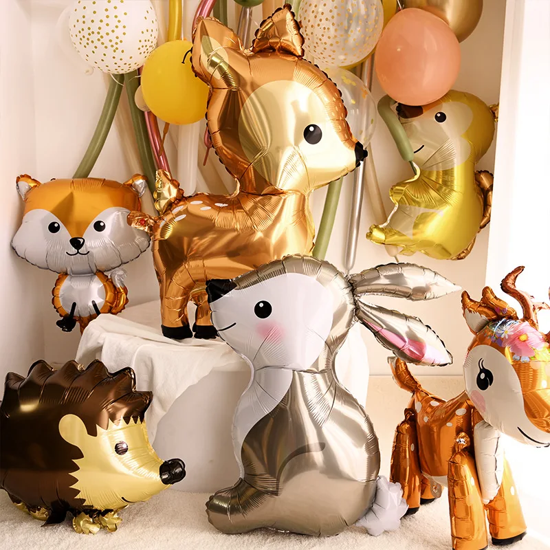 Baby Nursery Jungle Theme - Ballon en aluminium Cerf Thème Safari