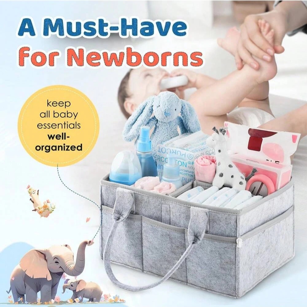 Baby Nursery Gender Neutral - Panier à couches pour bébé avec