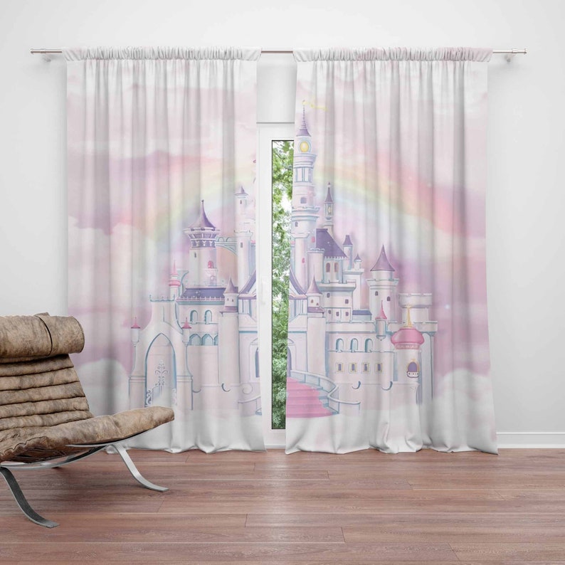 Baby Nursery Blackout Curtains - Rideau de chambre d'enfant château de