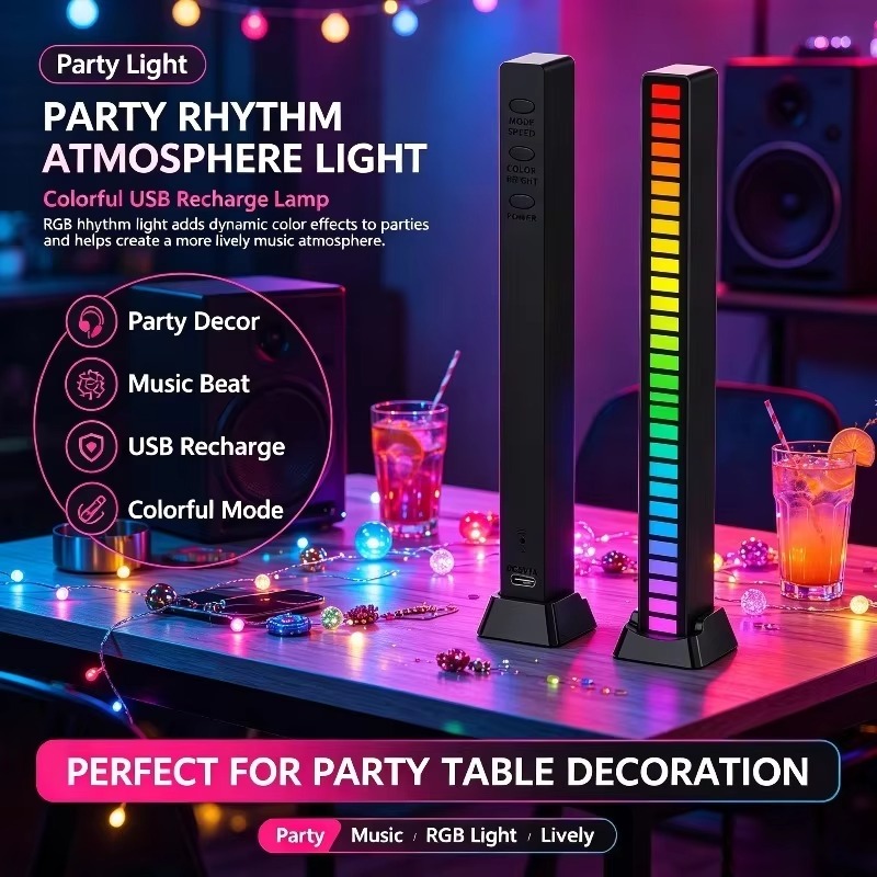 Baby Nursery Music - Lampe de bureau RGB, synchronisation musicale,