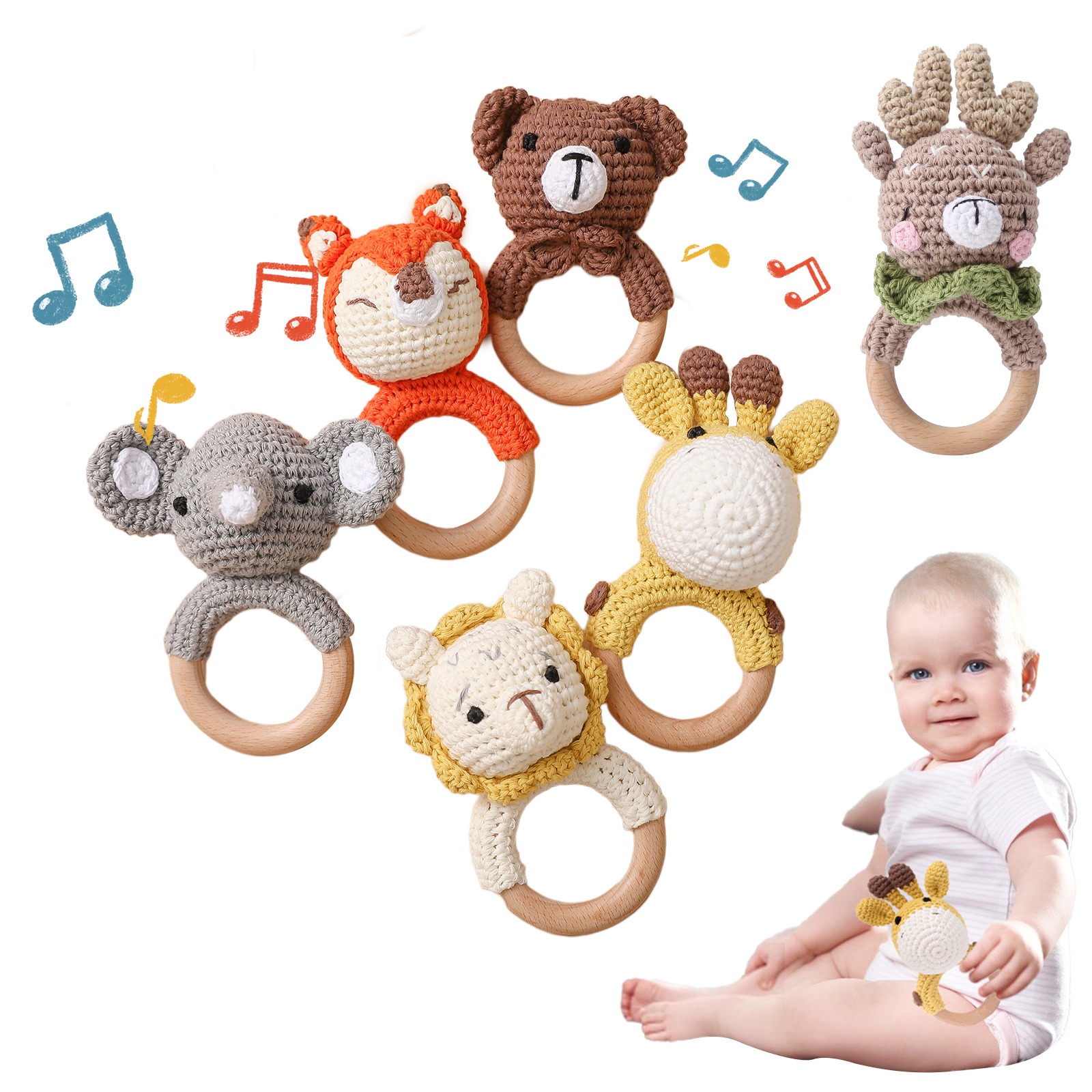 Mobile en bois pour berceau, a - Baby Nursery Music avis et prix