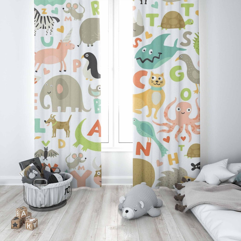 ABC Alphabet pépinière rideau  - Baby Nursery Blackout Curtains avis et prix