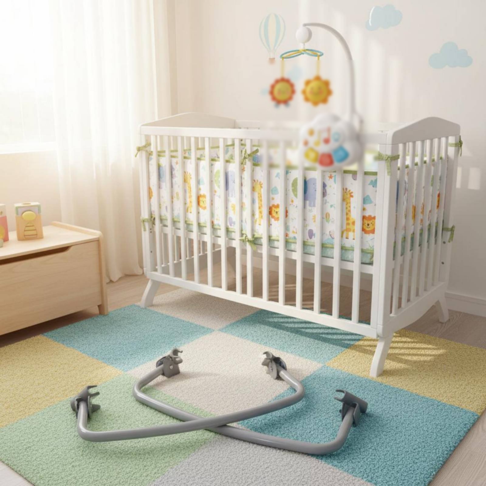 Canopée de lit bébé multi-usag - Baby Nursery Music avis et prix