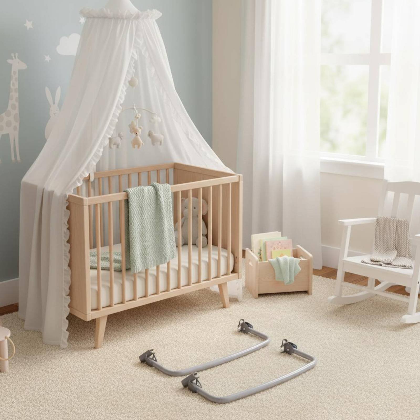 Canopée de lit bébé multi-usag - Baby Nursery Music avis et prix