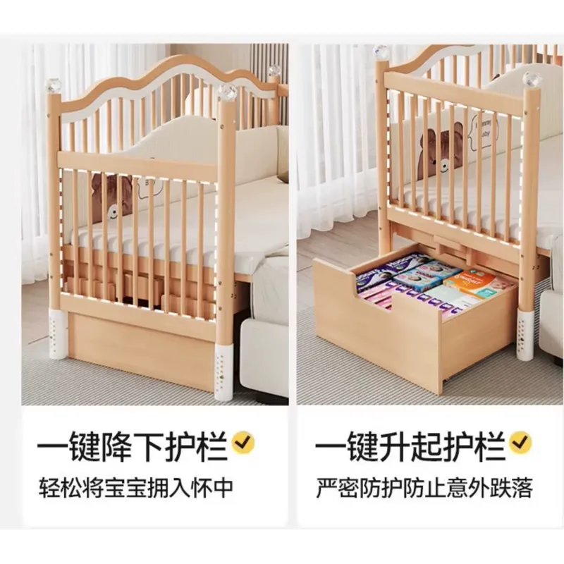 Lit bébé en bois massif multif - Baby Nursery Co avis et prix