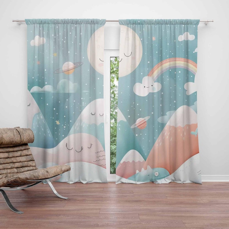 Rideaux de crèche de bébé arc- - Baby Nursery Blackout Curtains avis et prix