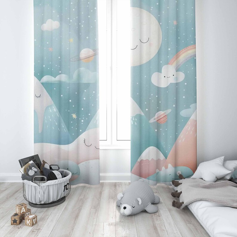 Rideaux de crèche de bébé arc- - Baby Nursery Blackout Curtains avis et prix