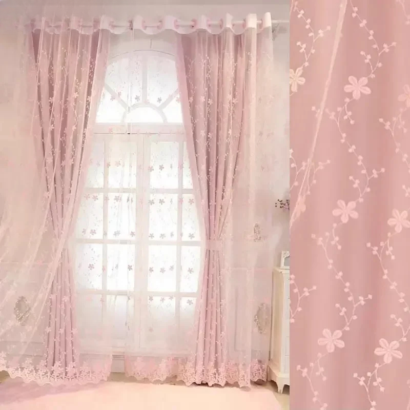 1 rideau transparent rose coré - Baby Nursery Blackout Curtains avis et prix