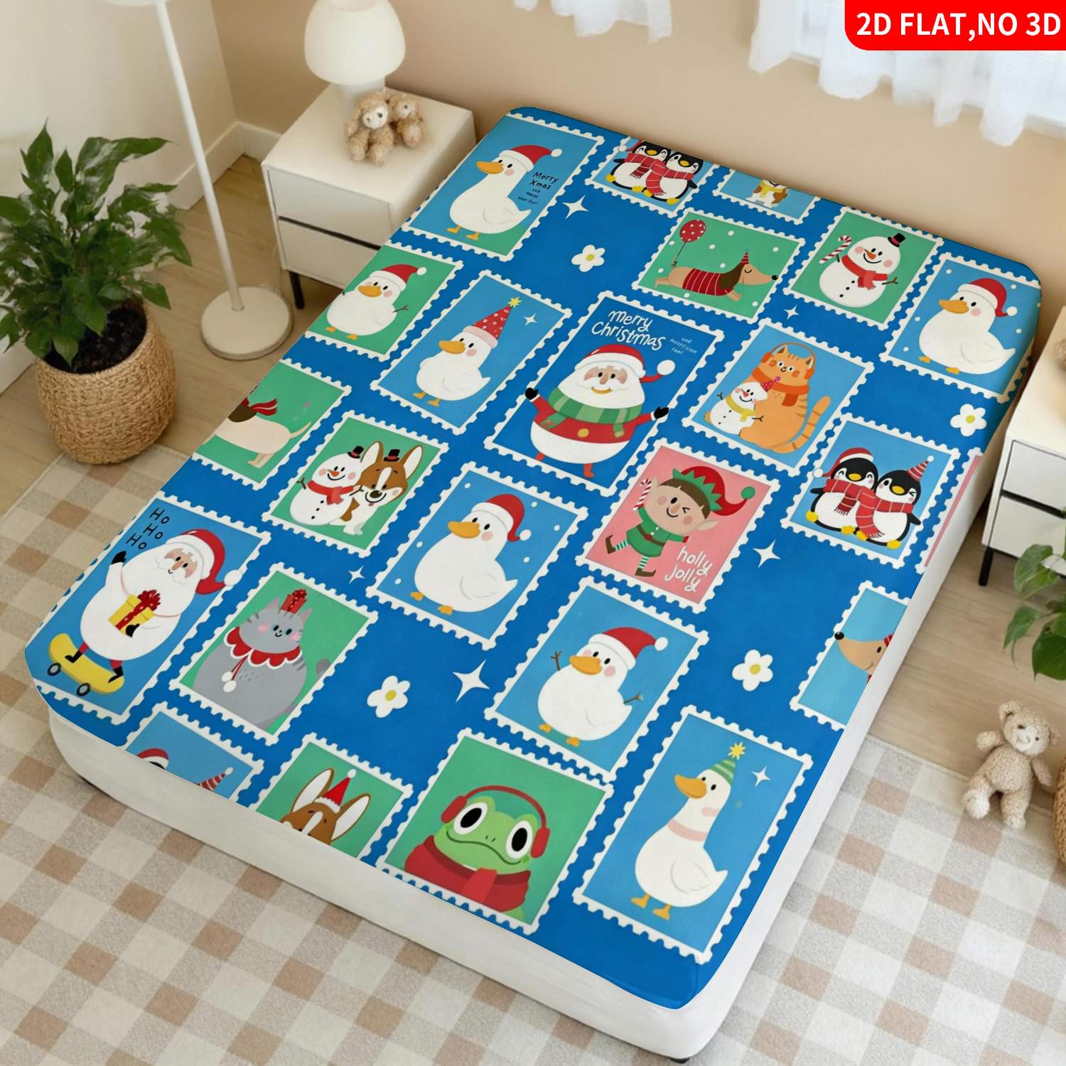 Ensemble de literie bleu à mot - Baby Nursery Animal Theme avis et prix