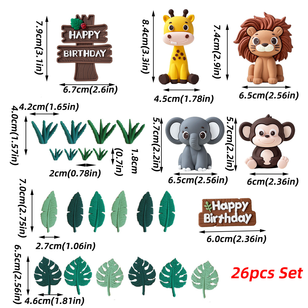 Décoration de gâteau d'animaux - Baby Nursery Jungle Theme avis et prix
