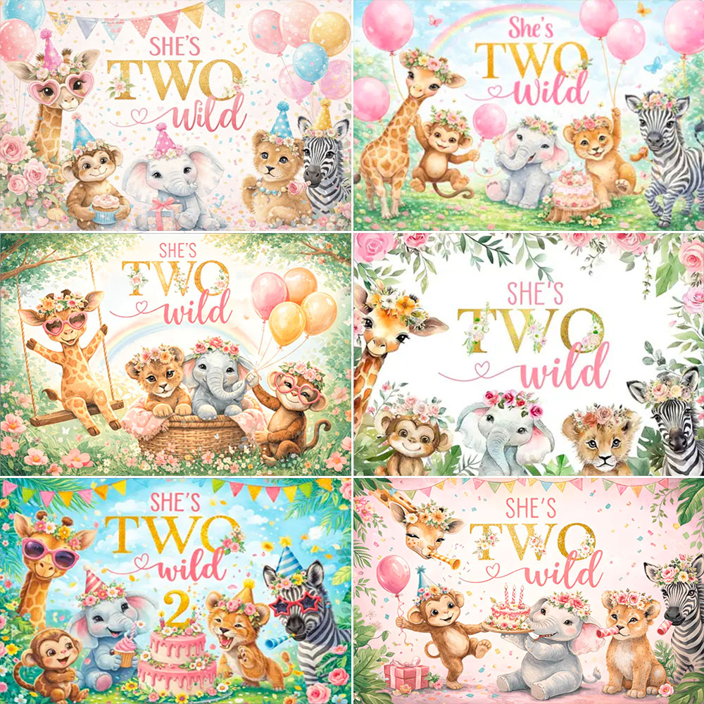 Toile de fond photo thème 'She - Baby Nursery Jungle Theme avis et prix