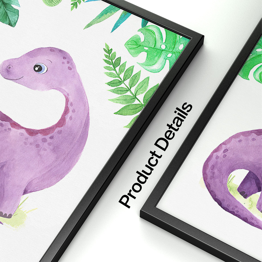 Affiche sur toile de dinosaure - Baby Nursery Gender Neutral avis et prix