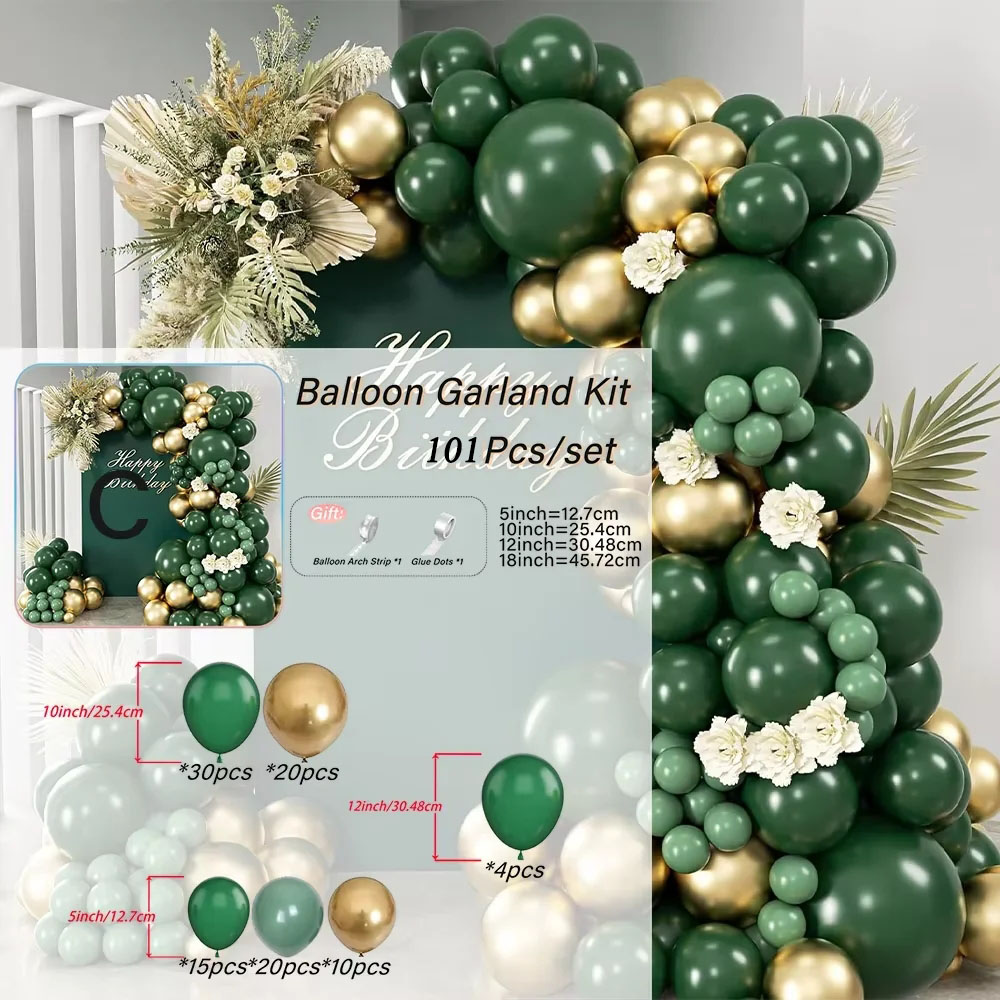 Lot de 101 ballons en latex ve - Baby Nursery Jungle Theme avis et prix
