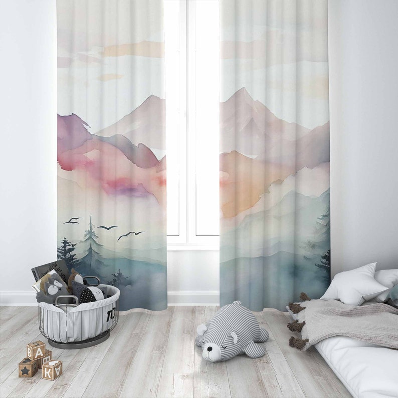 Rideau de chambre d'enfant en  - Baby Nursery Blackout Curtains avis et prix