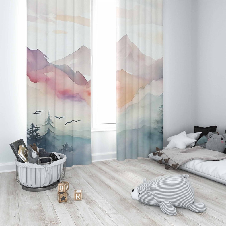 Rideau de chambre d'enfant en  - Baby Nursery Blackout Curtains avis et prix