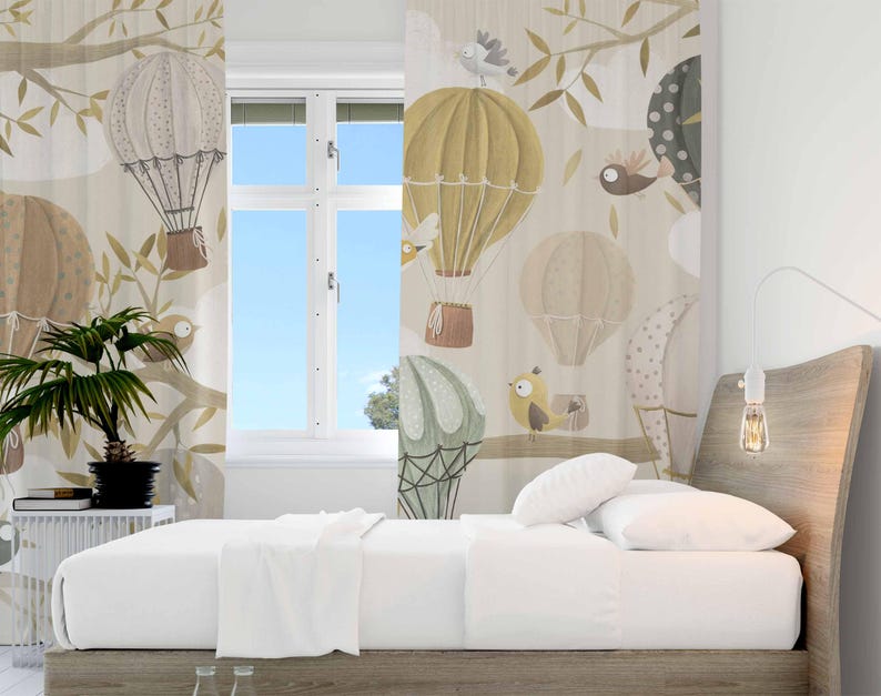 Rideaux en ballon à Air chaud, - Baby Nursery Blackout Curtains avis et prix