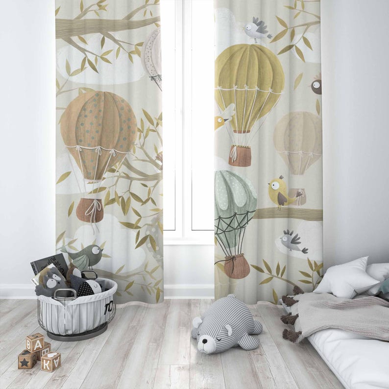 Rideaux en ballon à Air chaud, - Baby Nursery Blackout Curtains avis et prix