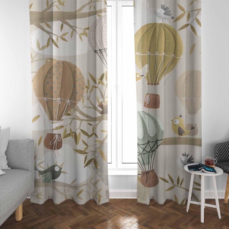 Rideaux en ballon à Air chaud, - Baby Nursery Blackout Curtains avis et prix