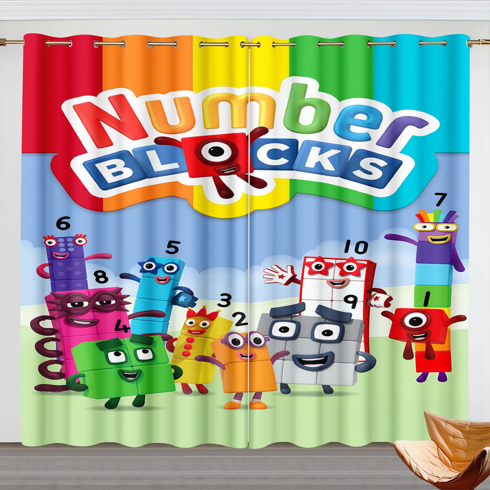Rideaux de dessin animé Number - Baby Nursery Blackout Curtains avis et prix