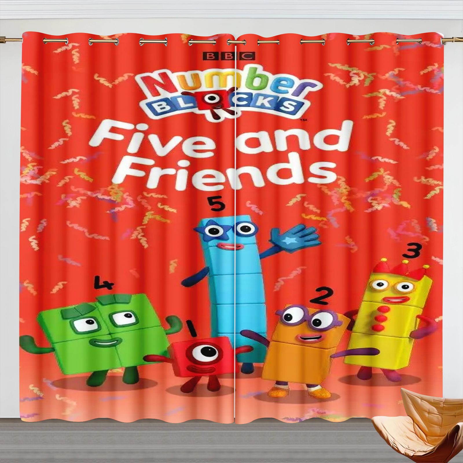 Rideaux de dessin animé Number - Baby Nursery Blackout Curtains avis et prix
