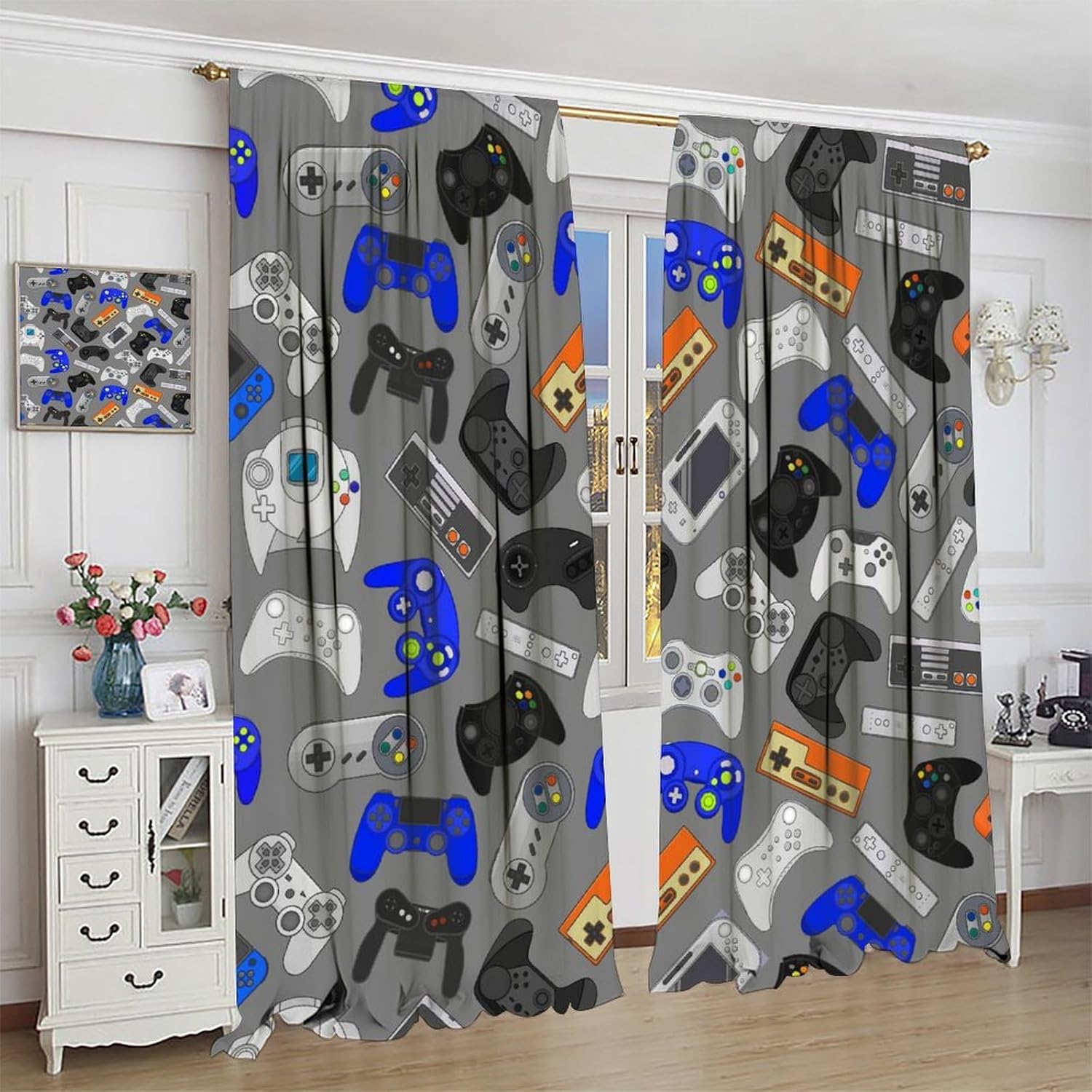 Rideaux Gamepad pour adolescen - Baby Nursery Blackout Curtains avis et prix